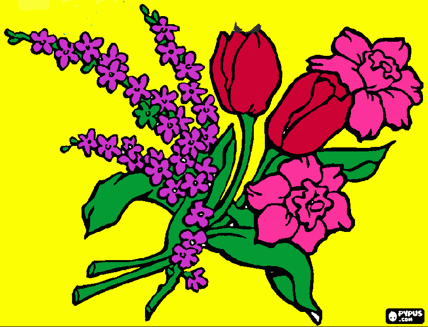 flores de aniversario para colorir e imprimir