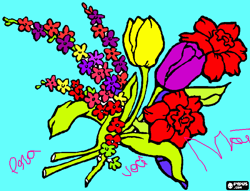 flores  para colorir e imprimir