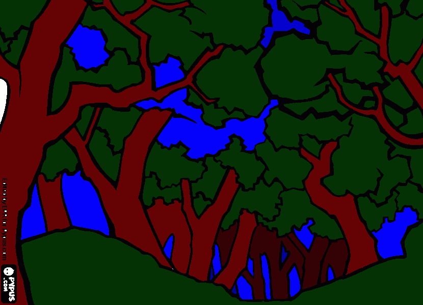 floresta amazonica para colorir e imprimir
