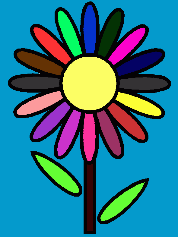 florzinha para colorir e imprimir