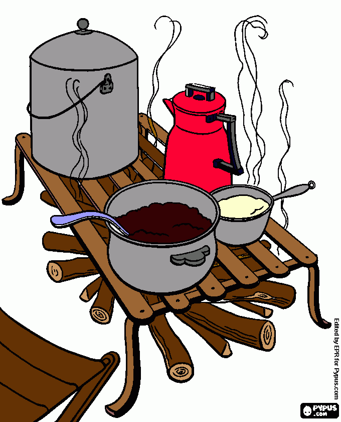 fogão a lenha  para colorir e imprimir