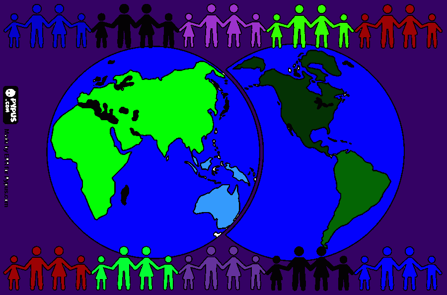 foi eu que colorir esse desenho,do dia mundial da populaçao... para colorir e imprimir