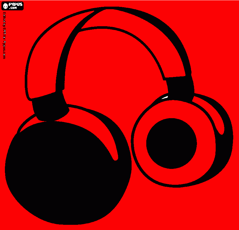 FONES DE OUVIDO para colorir e imprimir