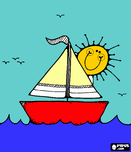 FOTO DO BARQUINHO para colorir e imprimir