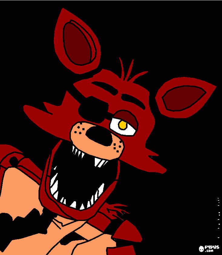Foxy So Pro D4rk para colorir e imprimir
