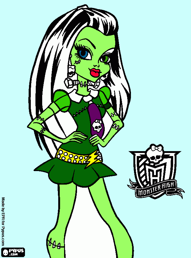 frank stein sua favorita para colorir e imprimir