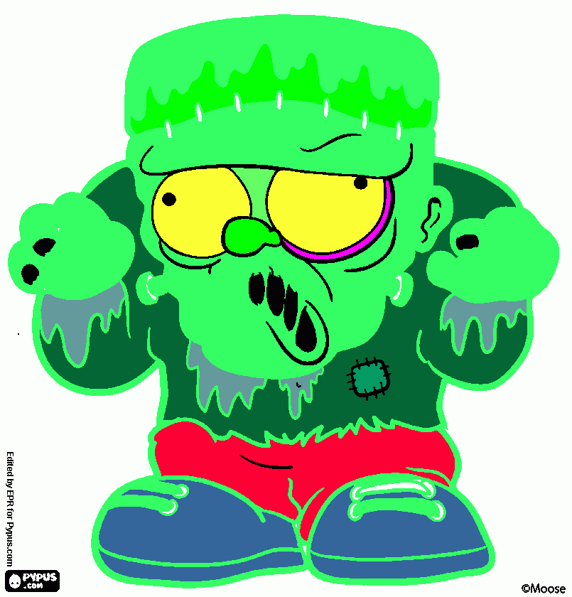 Frankestein Roger para colorir e imprimir