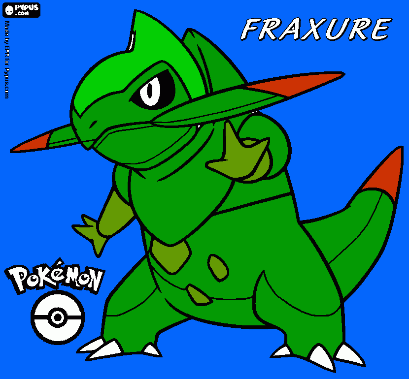 fraxure para colorir e imprimir