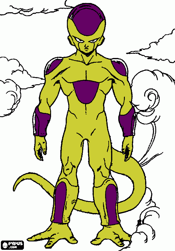 Freeza Desenho Para Colorir, HD Png Download - kindpng