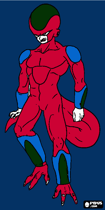 freeza modo 10 para imprimir , desenho freeza modo 10