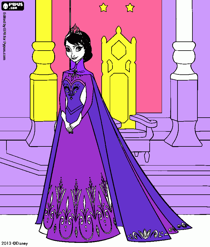 fronzen para colorir e imprimir