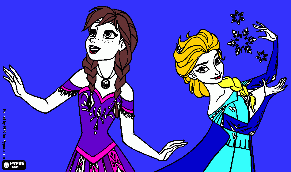 frozem amiga para colorir e imprimir