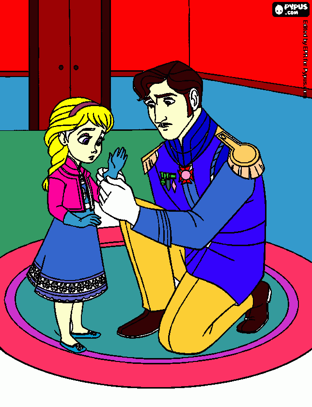 frozem e o pai  para colorir e imprimir