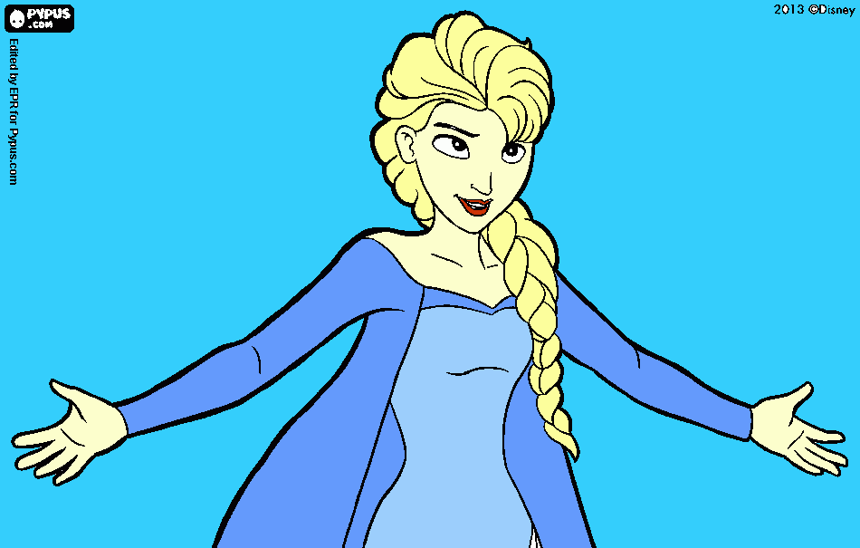 FROZEN A VENTURA COGELATE para colorir e imprimir