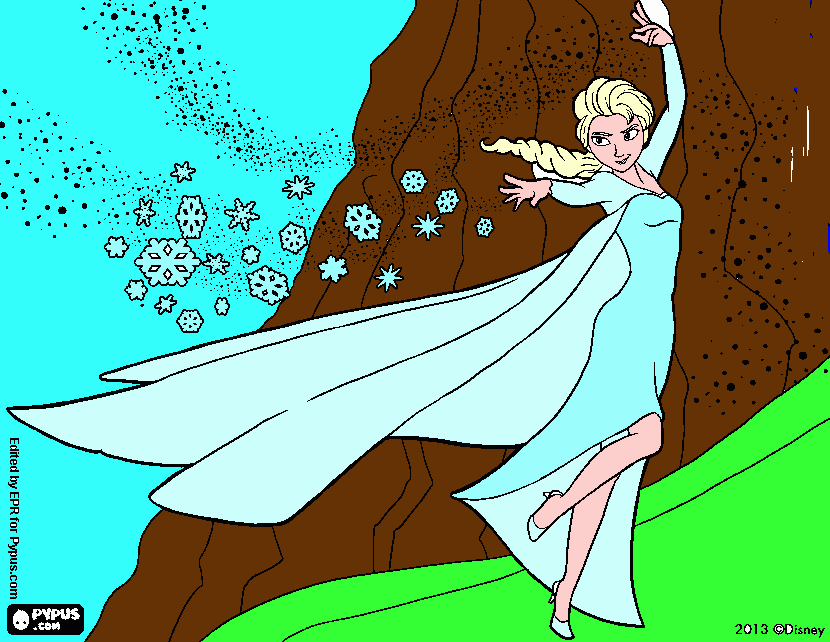 frozen elsa e gi para colorir e imprimir