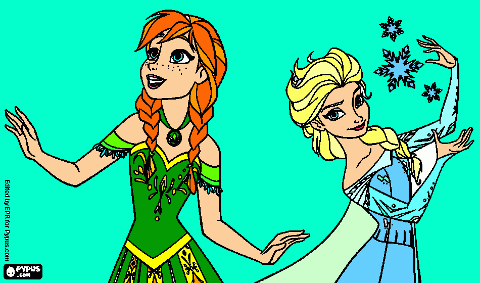 Frozen eu q Enviei Ellen,  Eu e Voçê para colorir e imprimir