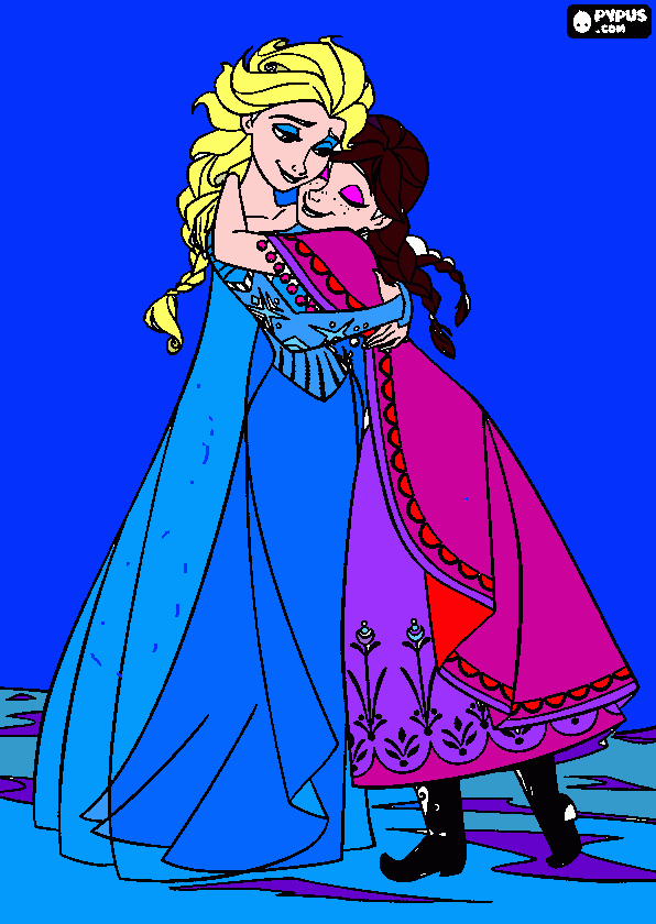 frozen j para colorir e imprimir