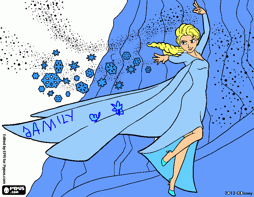 FROZEN LINDA para colorir e imprimir