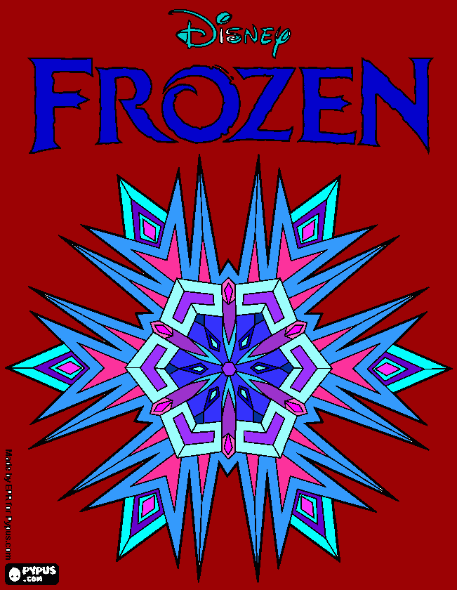 frozen um bloco para colorir e imprimir