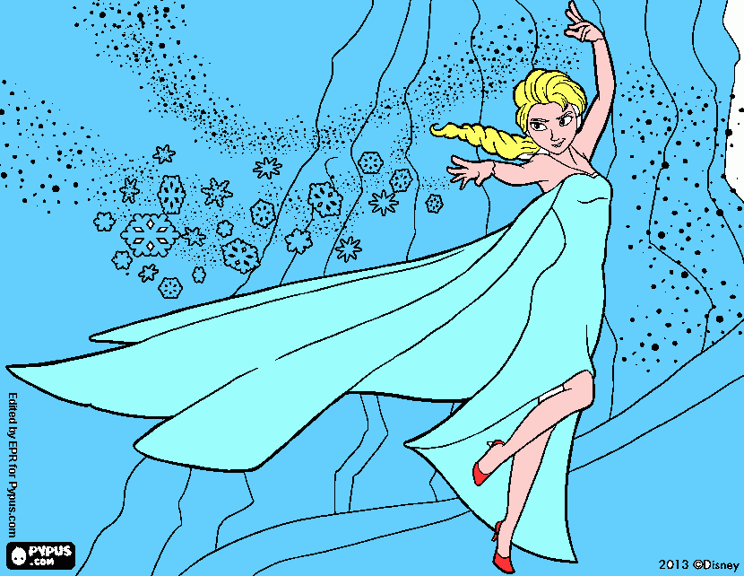 frozen  uma    aventura    comgelante para colorir e imprimir