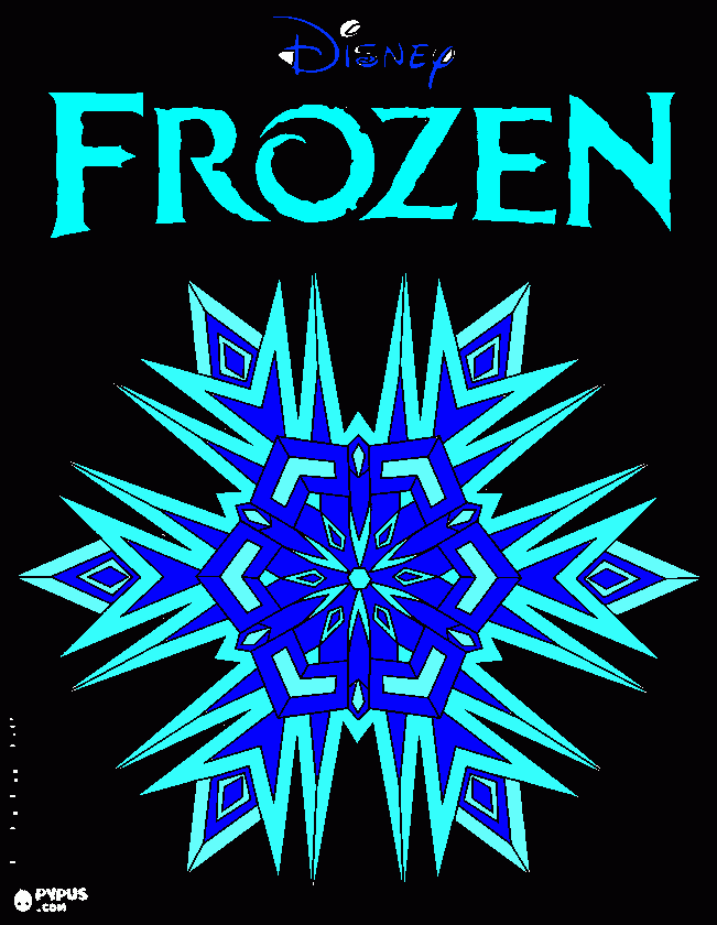 Frozenn para colorir e imprimir