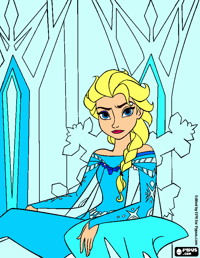 frozer para colorir e imprimir