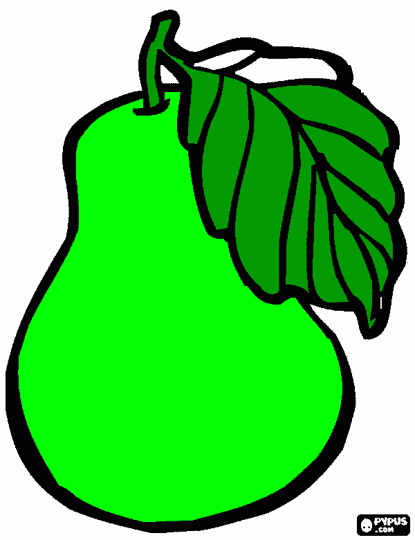 fruta-peradesenho da fruta para colorir e imprimir