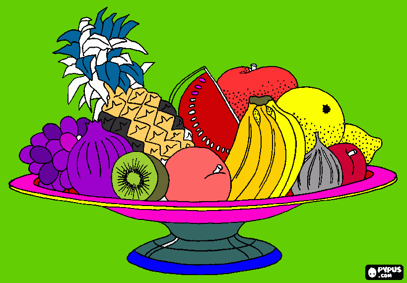 frutas lindas para colorir e imprimir