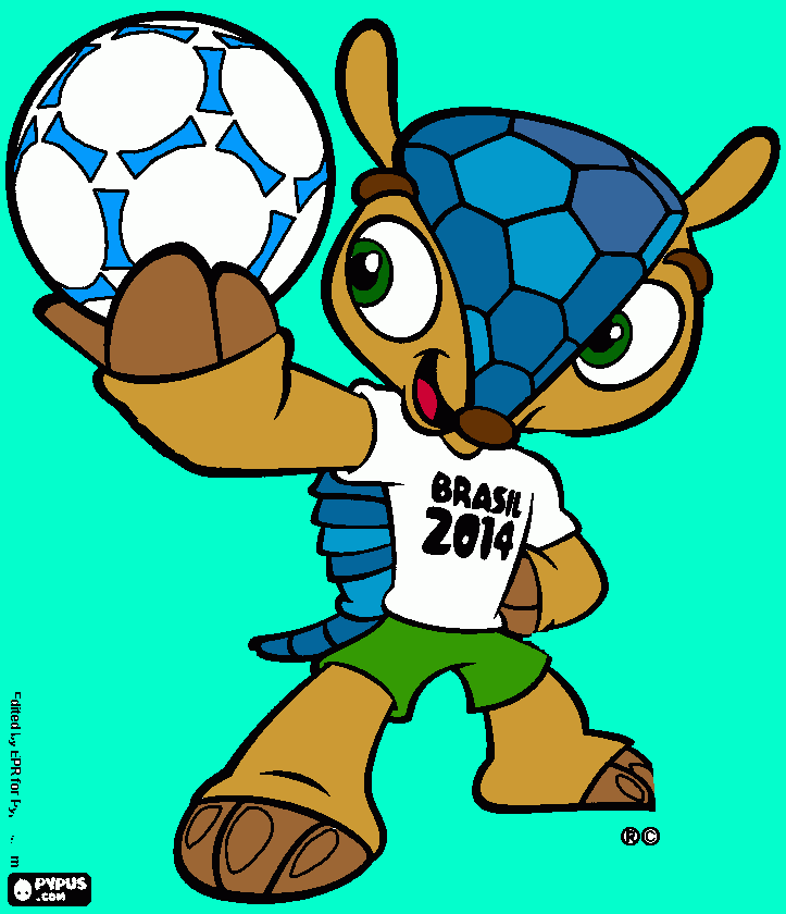 Fuleco do Brasil  para colorir e imprimir