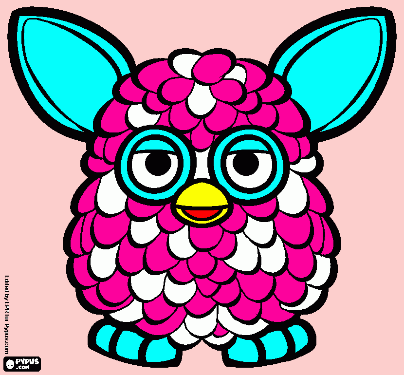 Furby Boom meu para colorir e imprimir