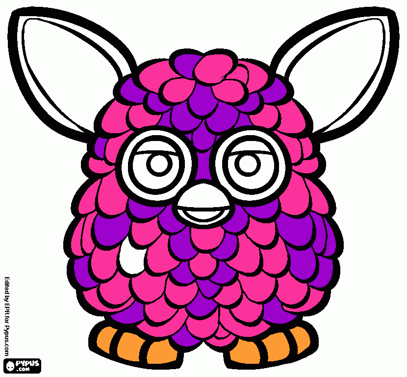 furby  boom  para colorir e imprimir