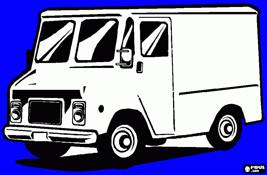 furgao para colorir e imprimir