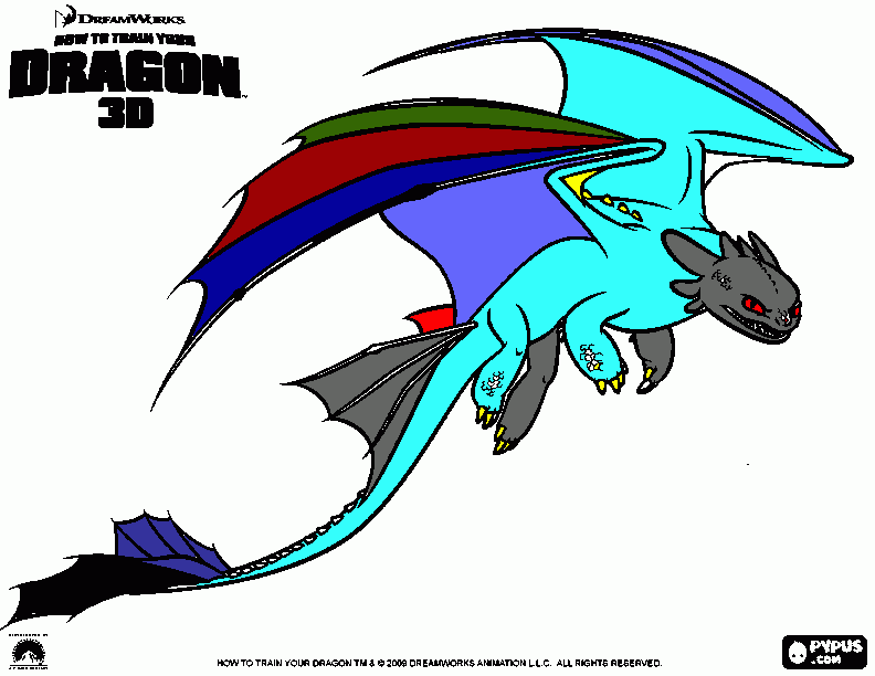 furia da noite GUSTAVO para colorir e imprimir