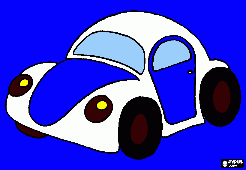 Fusca do papai para colorir e imprimir