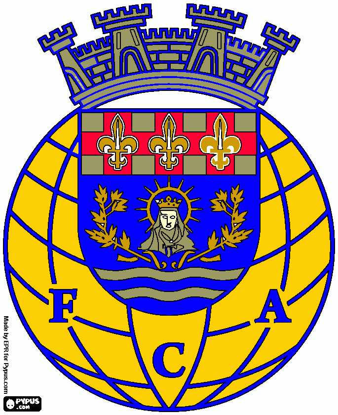 Futebol Clube de Arouca para colorir e imprimir