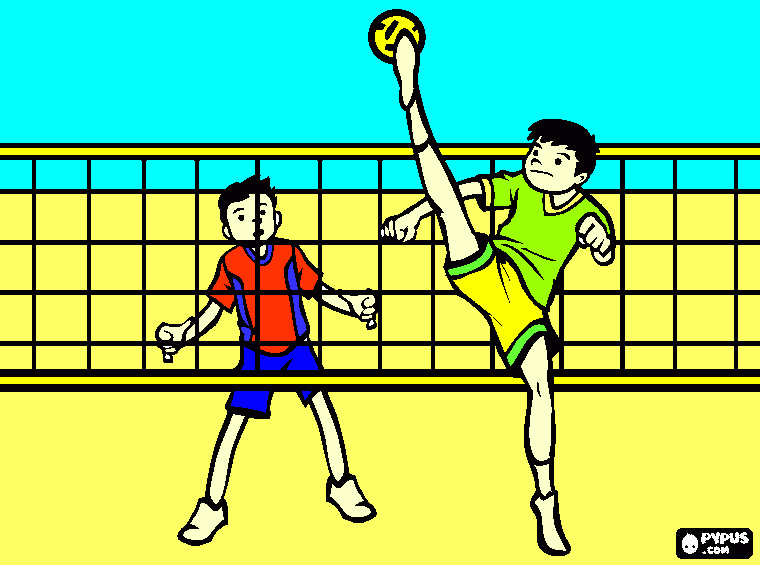 futevolei para colorir e imprimir