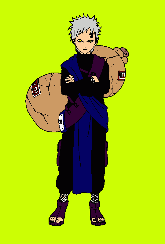 Gaara é um ninja de Sunagakure para colorir e imprimir