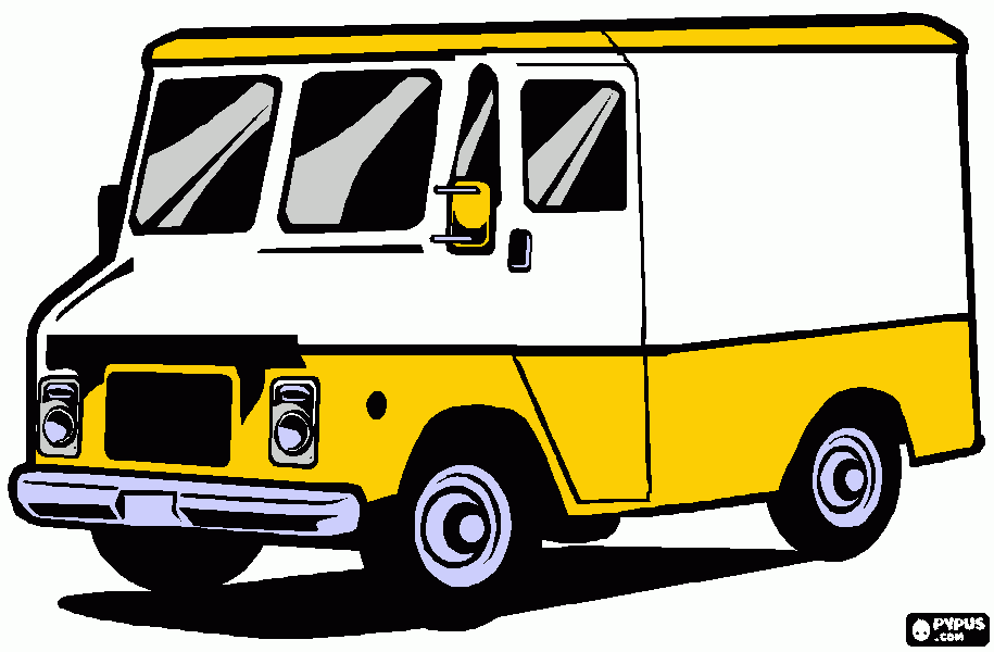 galera da van para colorir e imprimir