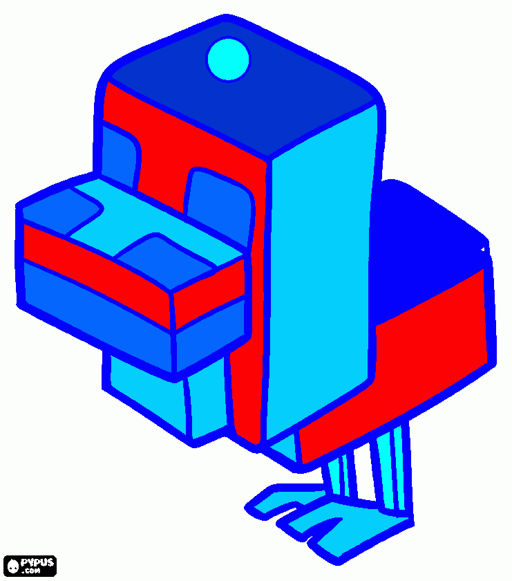 galinha de ferro para colorir e imprimir