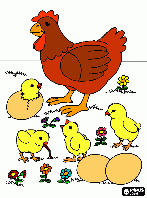 galinha pintada para colorir e imprimir