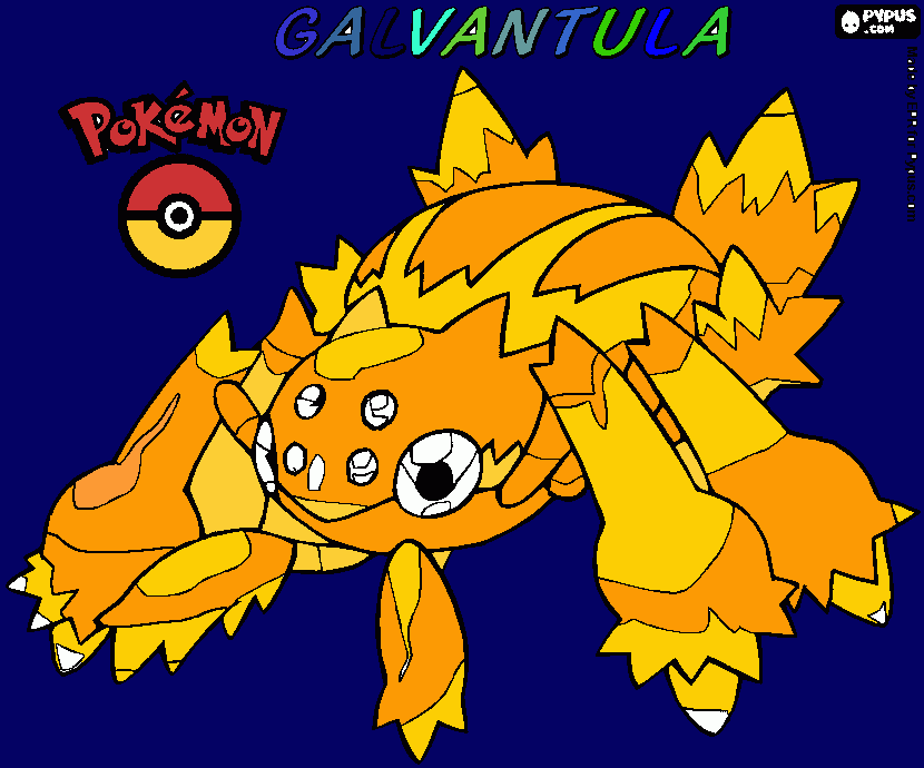 GALVANTULA para colorir e imprimir