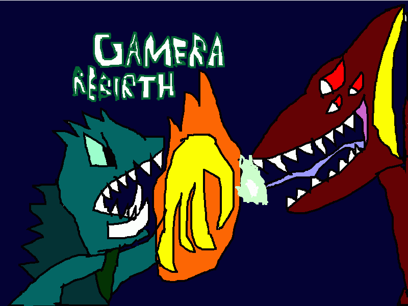 gamera rebirth para colorir e imprimir