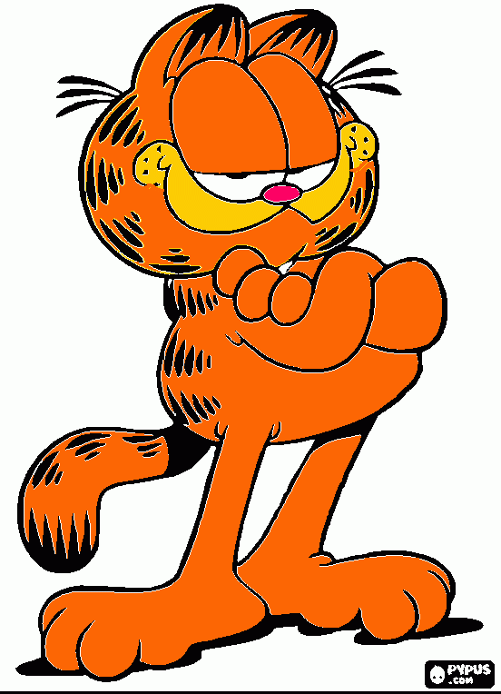 garfielg para colorir e imprimir