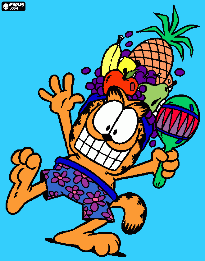 garfild para colorir e imprimir