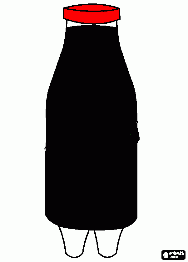   garrafa de coca cola para colorir e imprimir