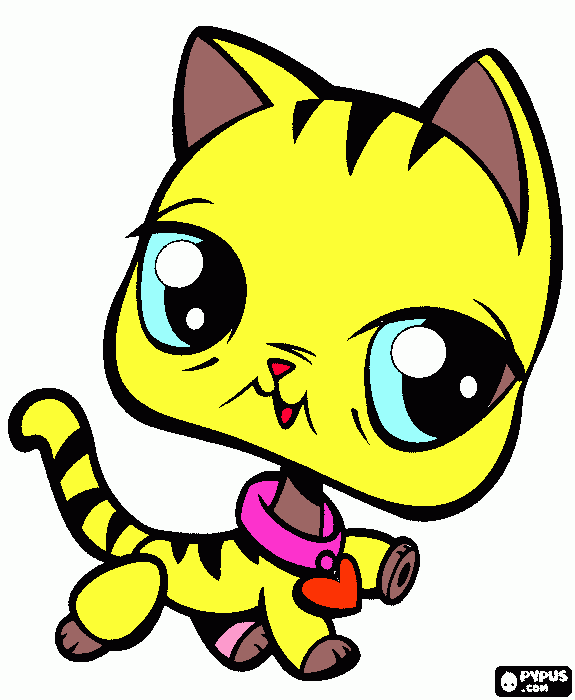 Gata Mimosa para colorir e imprimir