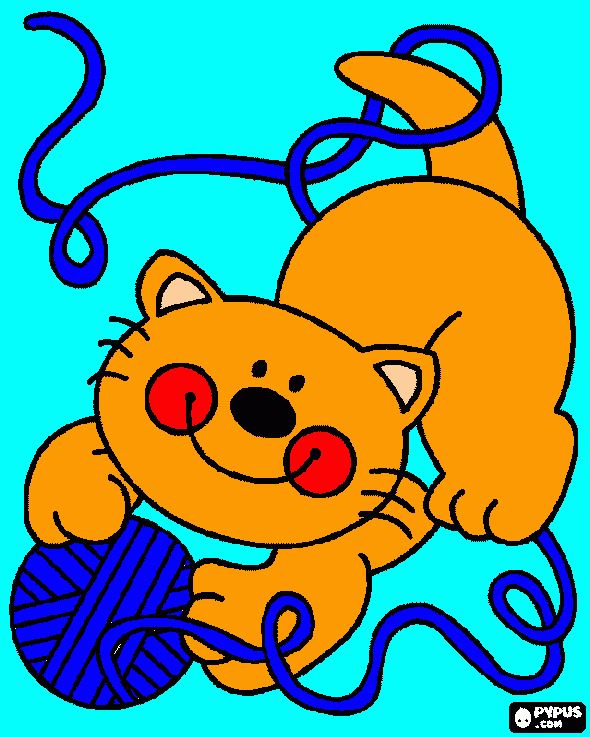 gatinho fofinho para colorir e imprimir