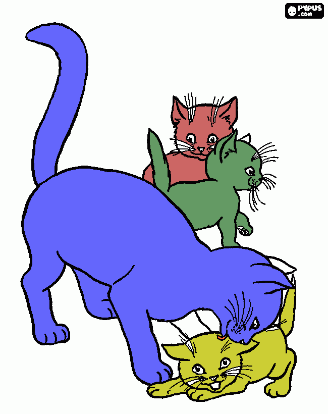 gatos fofos para colorir e imprimir