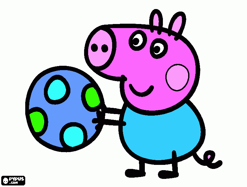 george irmão da pepa para colorir e imprimir