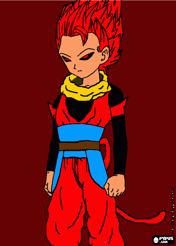 Gerry (Adulto) Super Saiyajin para colorir e imprimir